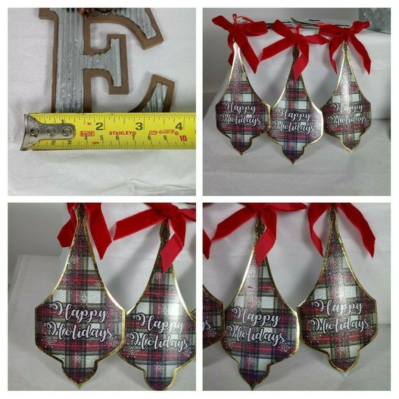 NEW Christmas Bundle Assorted Variety -Ornaments -Decals -Twine Holiday Decor - Picture 12 of 15